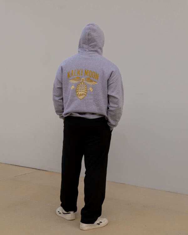 Kalki Moon Bird Hoodie - Grey